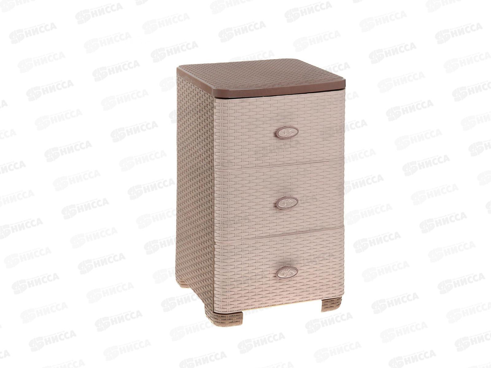 Комод 3-х секционный&quotПлетенка&quot какао М2432 *1