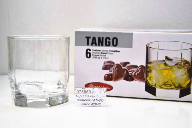Набор стаканов 6шт для виски TANGO 250cc 42943  *8