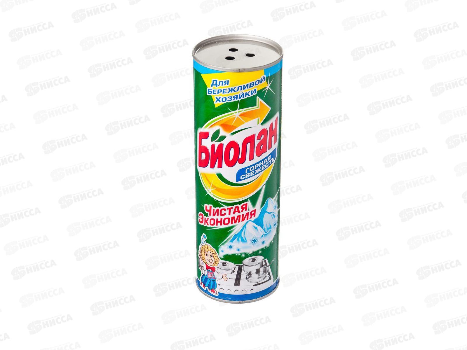 БИОЛАН чистящий порошок Горная свежесть 400г *24 /35-6/33-6