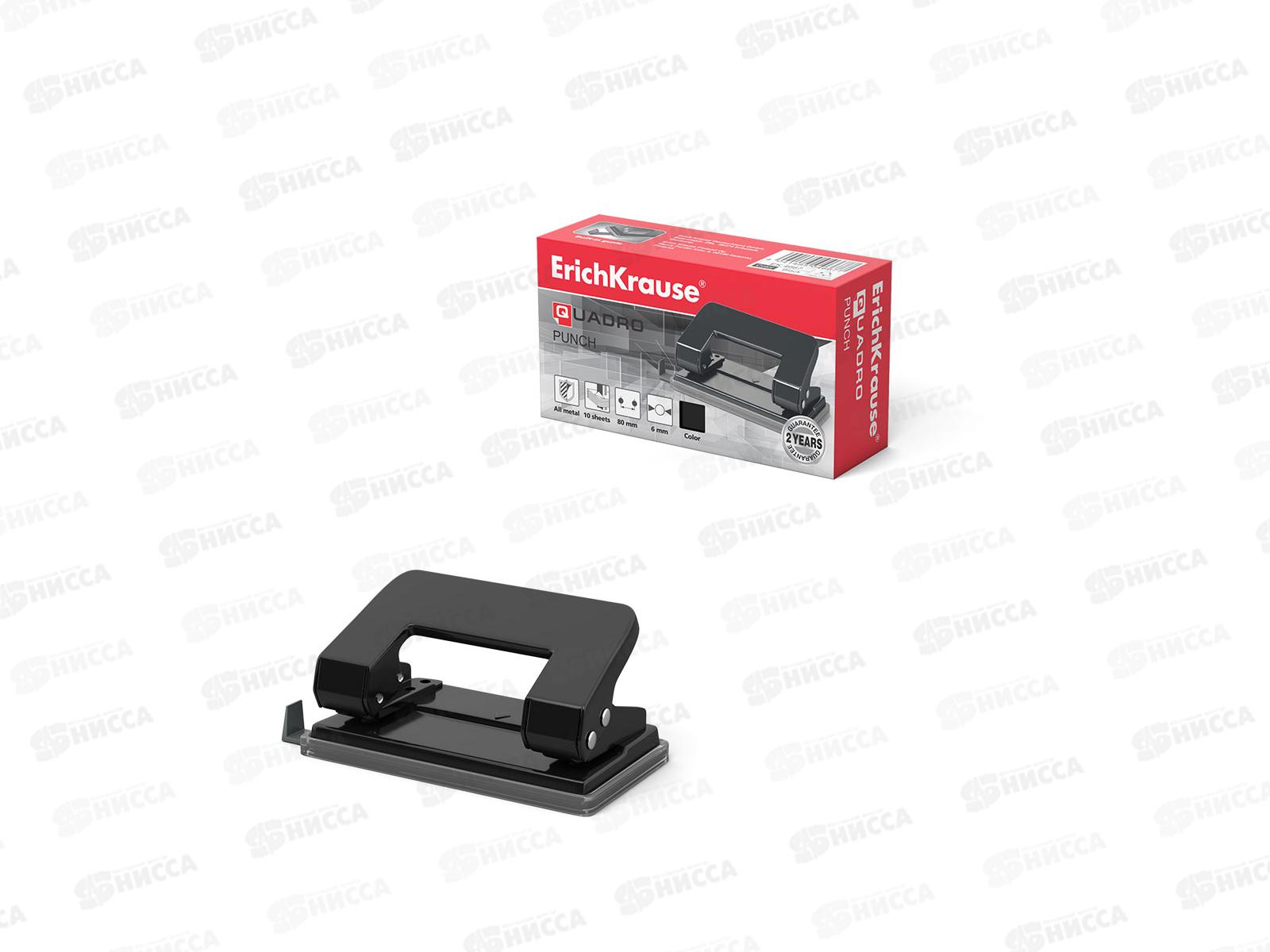 Дырокол EK4667 черный, до 10 листов *24