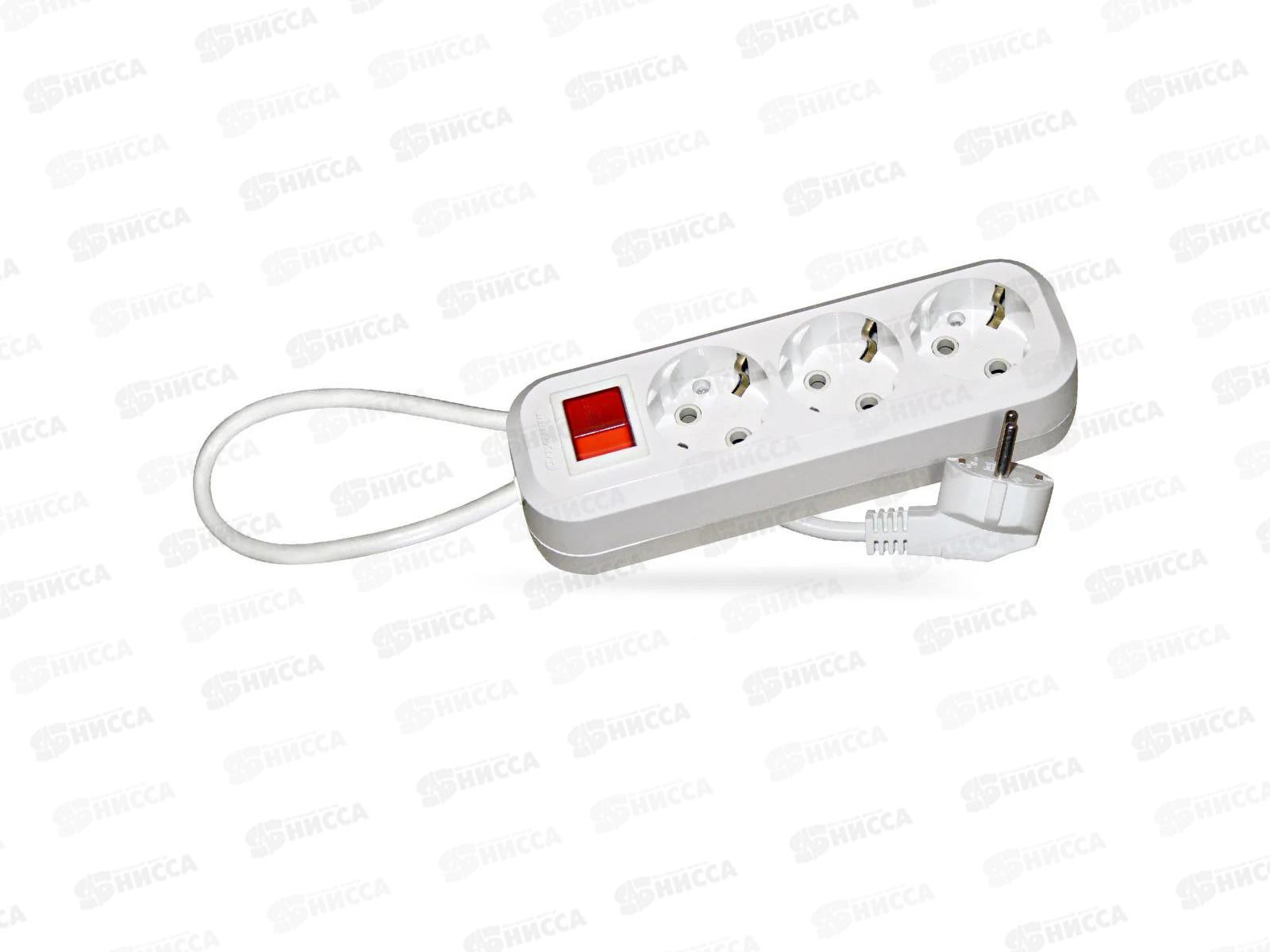 Удлинитель СПУТНИК BK-303  3м, 3 гнезда, с выключателем *20