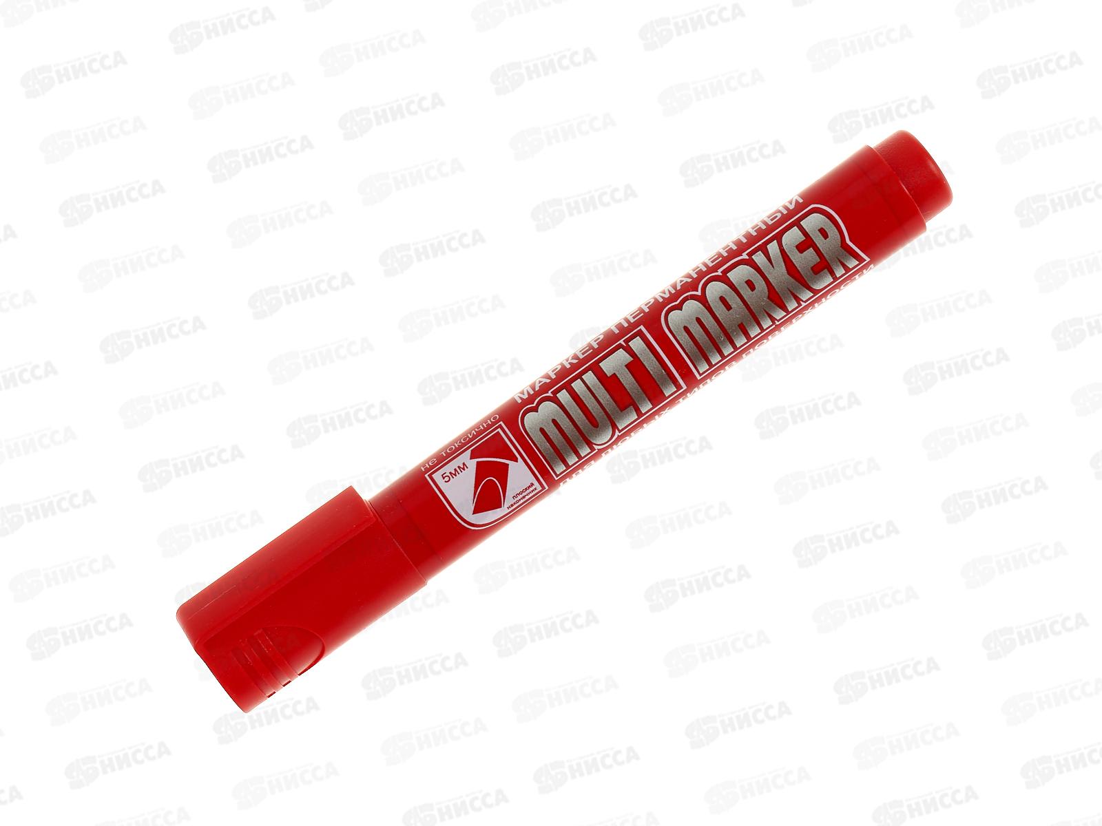 Маркер CROWN Multi marker, скошенный , красный, CPM-800 CH *12