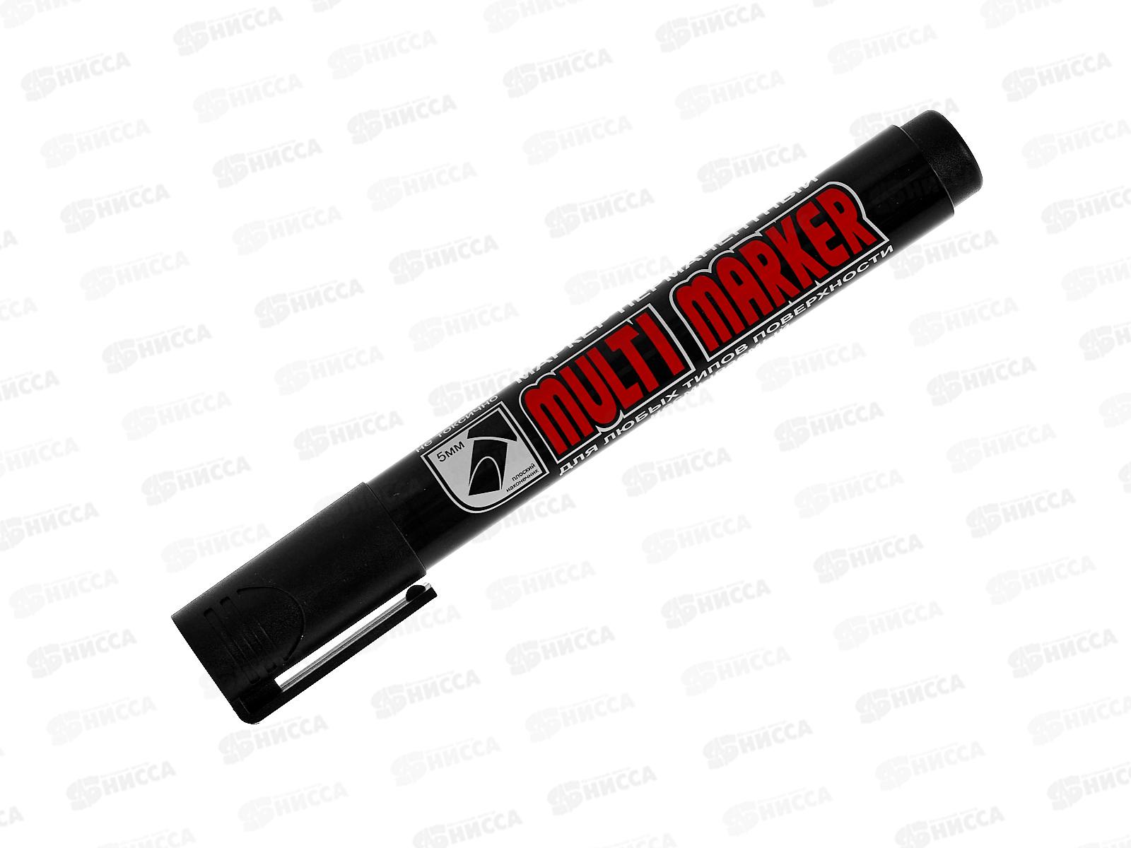 Маркер CROWN Multi marker, скошенный , черный, CPM-800 CH *12/720