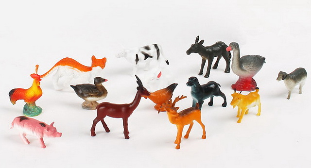 Набор животных 107282/Т309/14 домашние 14 шт в тубе  *12/24 гб