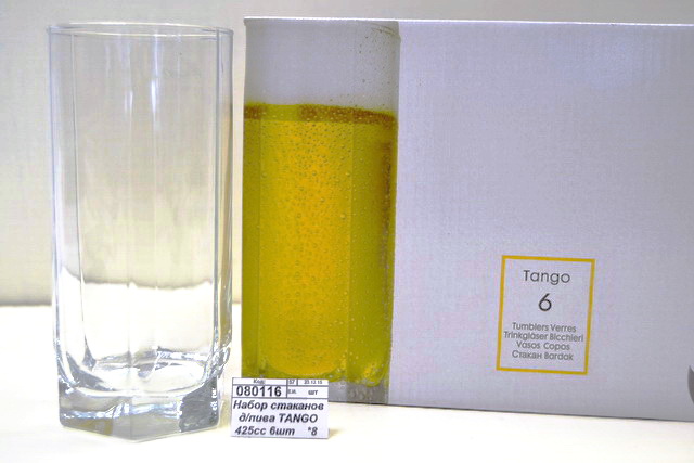 Набор стаканов для пива TANGO 425сс 6штук  42949 *8