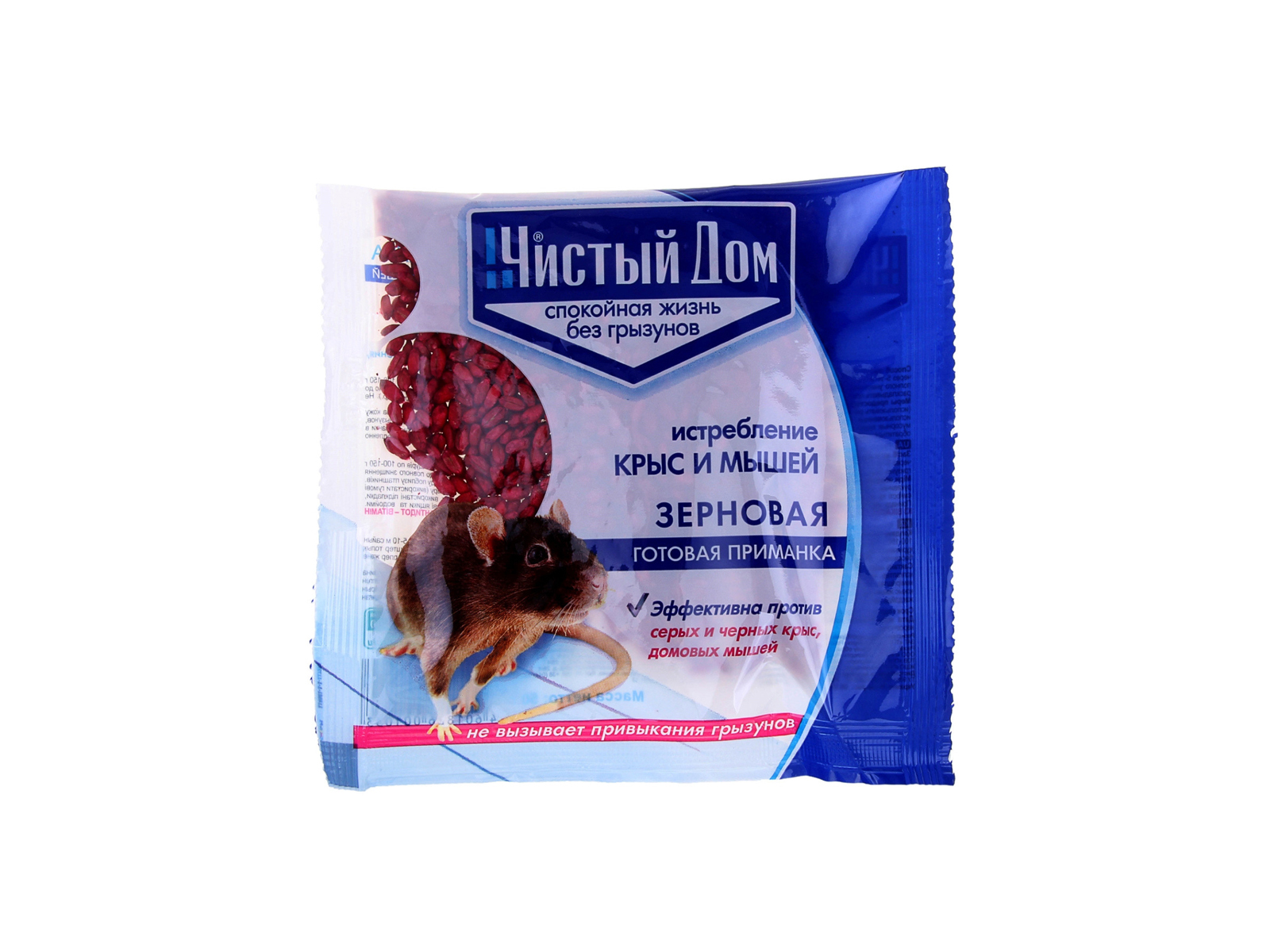 Чистый дом ФОРЭТ зерновая приманка от грызунов 100г *50