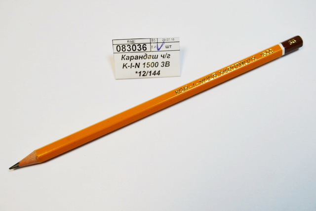 Карандаш чернографитный  K-I-N 1500 3B *12/144