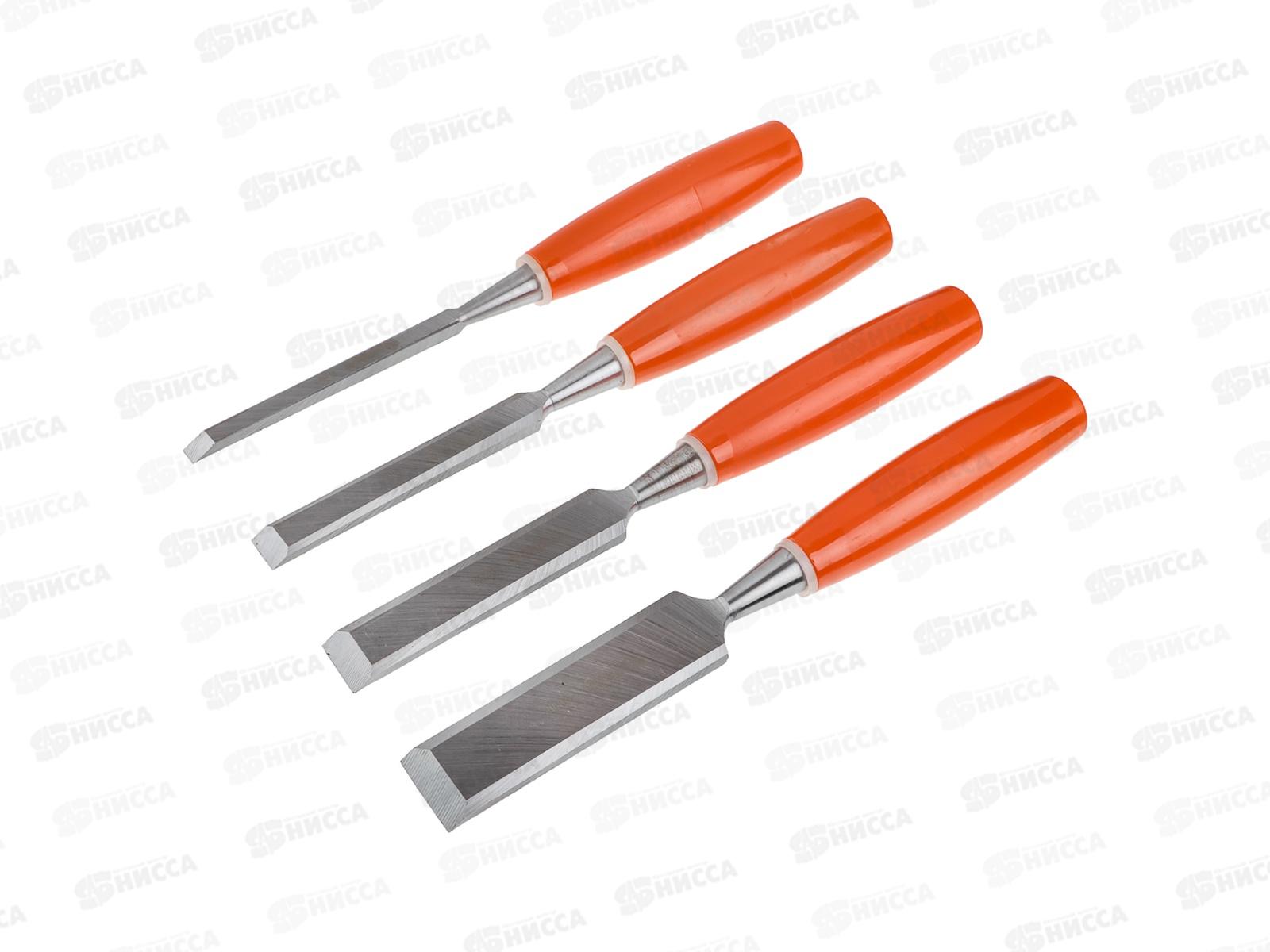 Набор стамесок 4 предмета деревянная ручка 667-361 г