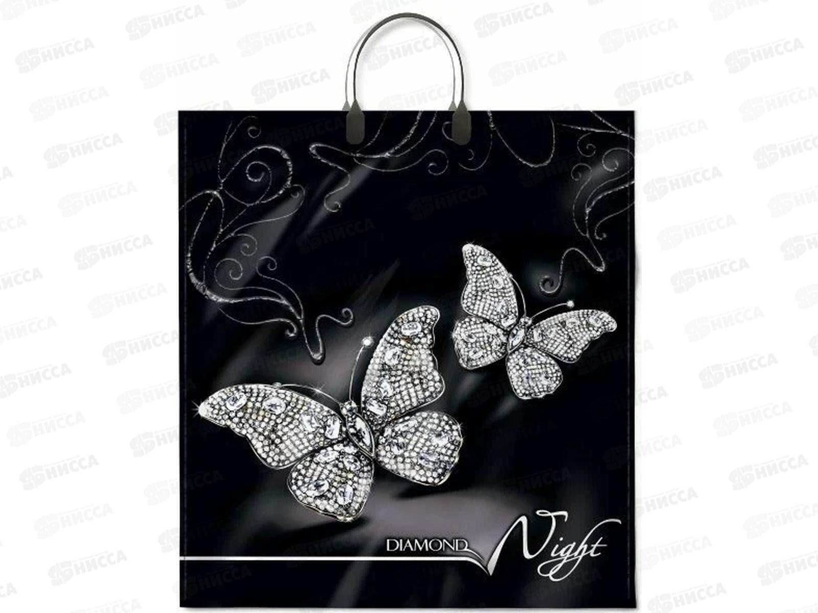 Пакет с пластиковой ручкой 40*44 Бриллиантовая ночь *10/100