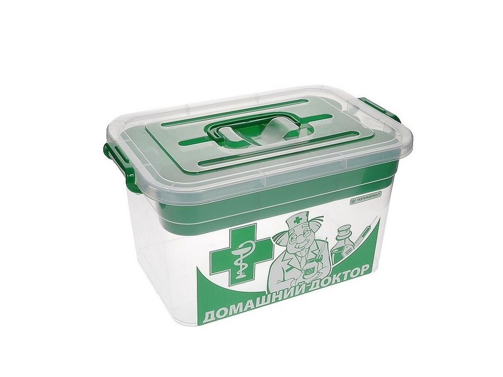 Контейнер "ДОМАШНИЙ ДОКТОР" для аптечки 10л с вкладышем 355*235*190 С81003 *6