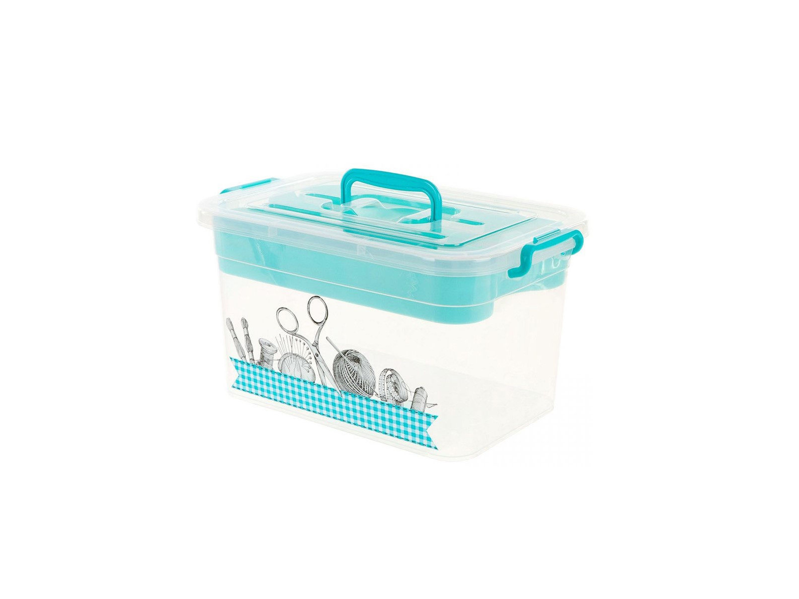 Контейнер "РУКОДЕЛИЕ" для хранения  10л с вкладышем 355*235*190 С81002 *6