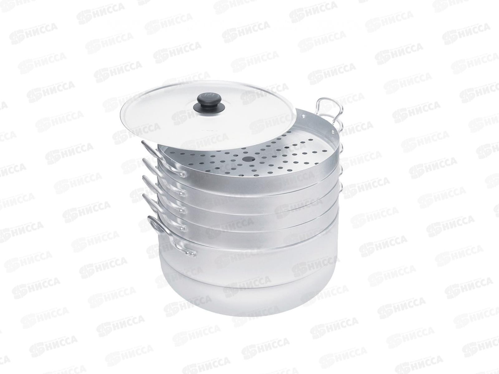 Мантоварка 13,0л с 4 сетками алюминиевая 18134