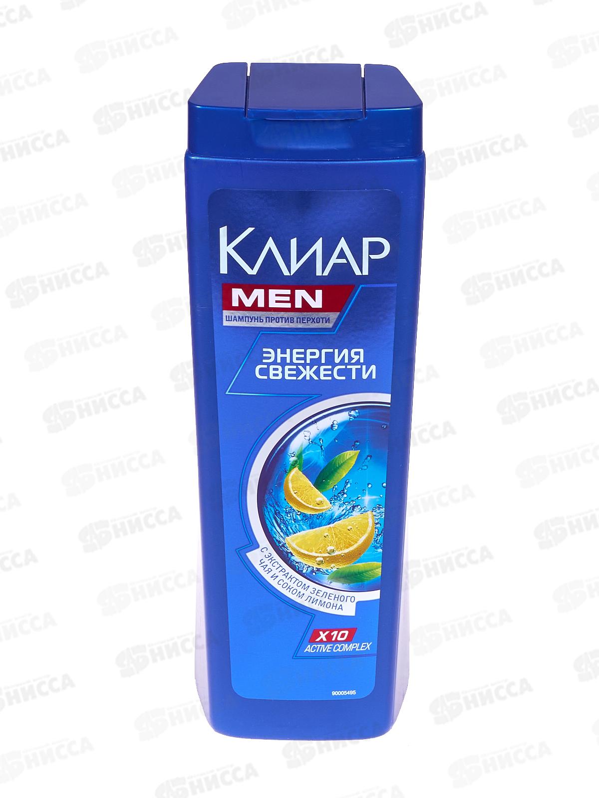 CLEAR шампунь 400мл Энергия свежести для мужчин *12