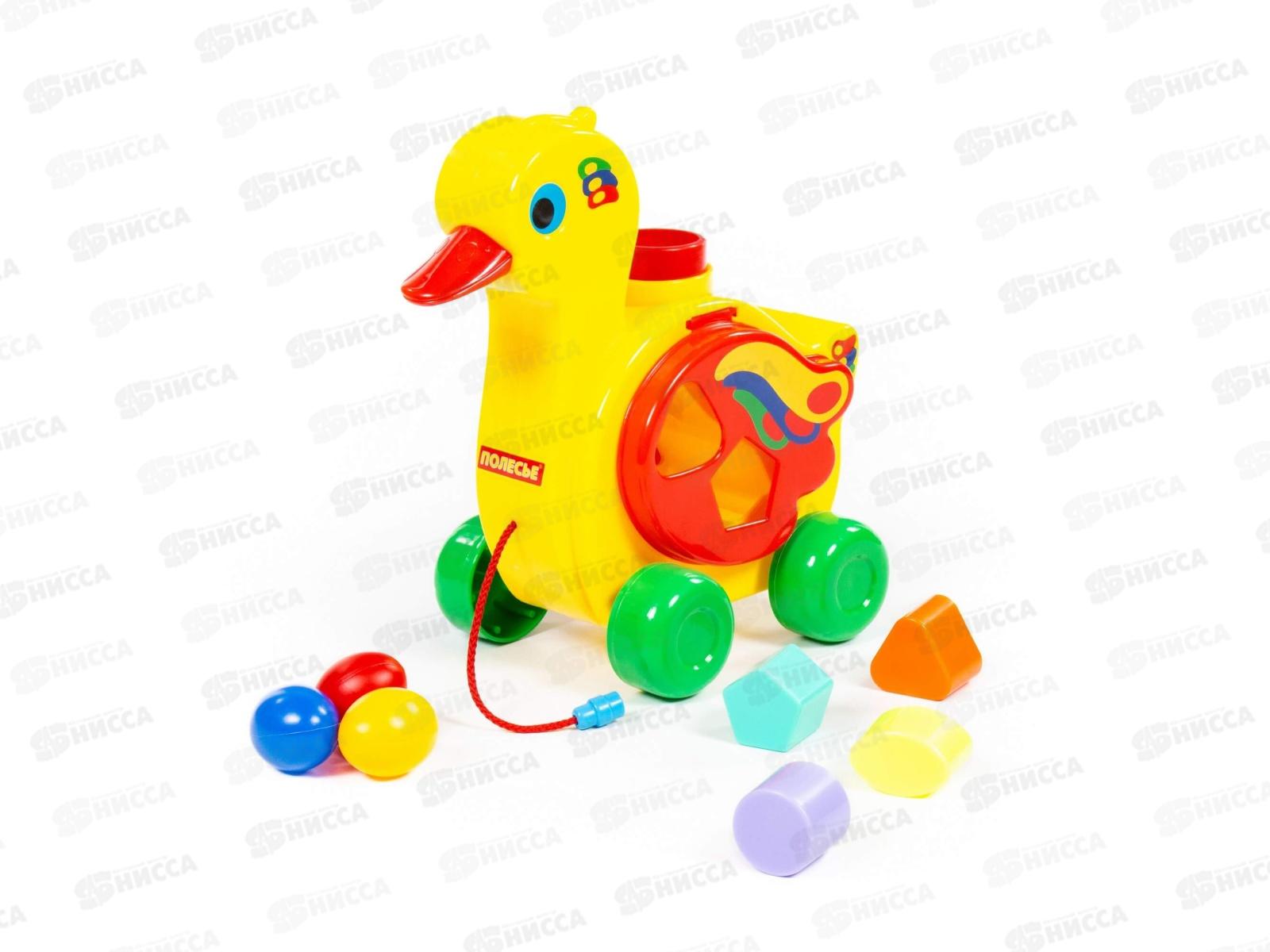 Каталка-логика уточка-несушка 6219 в/сетке *14