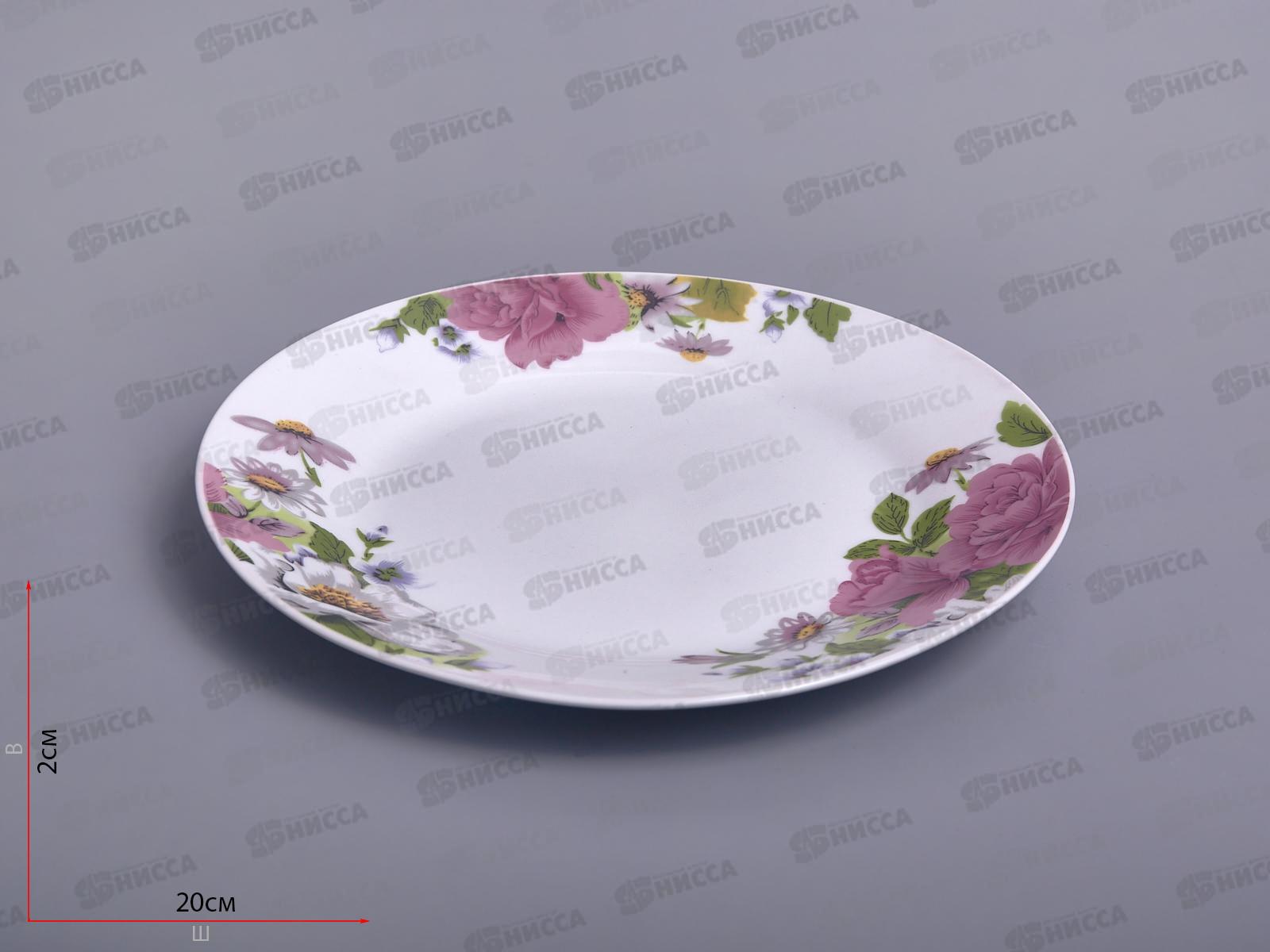 Тарелка плоская круглая d-20 (12/72) т8-5600 Шиповник