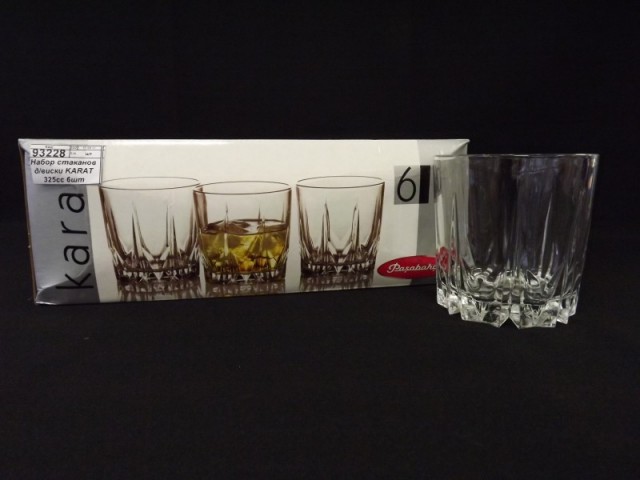 Набор стаканов для виски KARAT 325cc 6шт 52885 *8