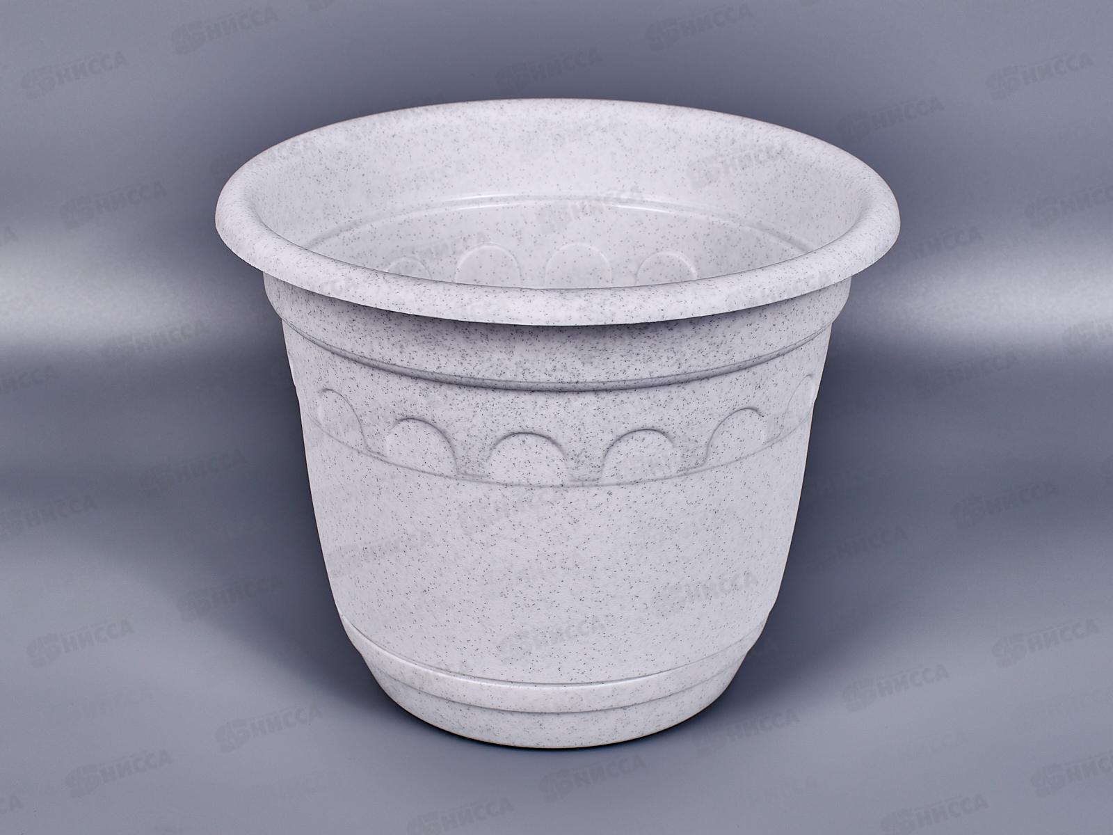 Горшок Колывань-3,7л мраморный  22см с поддоном  С94 М АВ *12