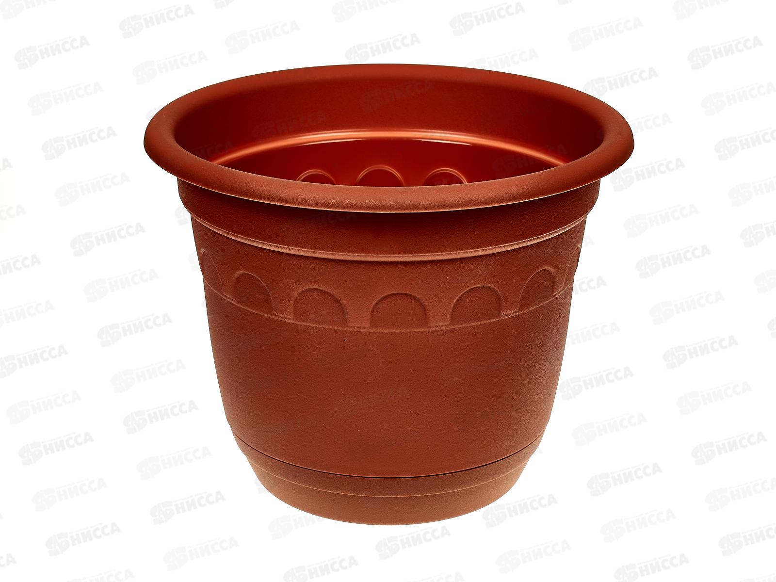 Горшок Колывань-3,7л терракотовый 22см с поддоном  С94 Т АВ *12