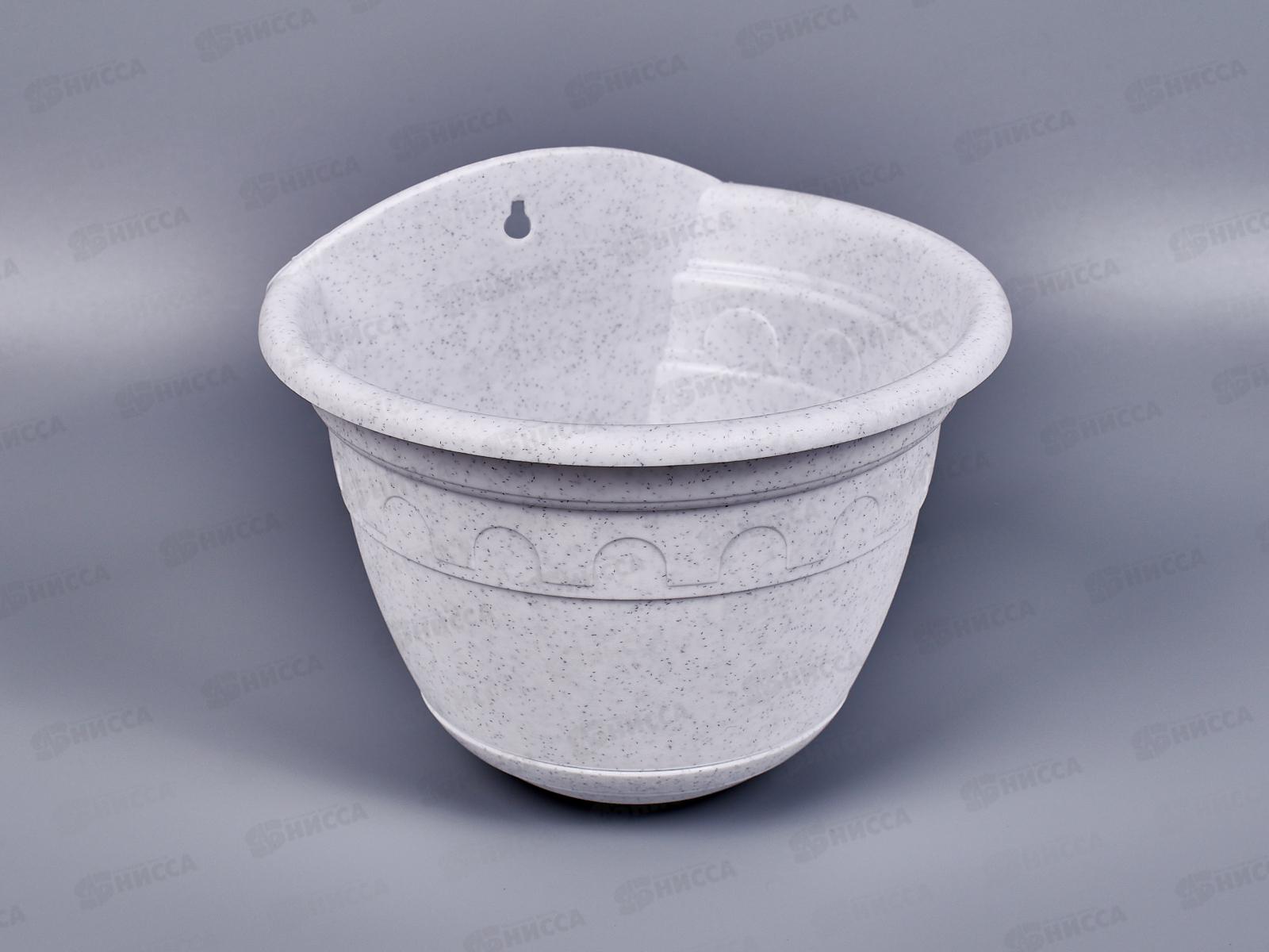 Кашпо настенное Колывань-16см Мрамор С111М АВ *26