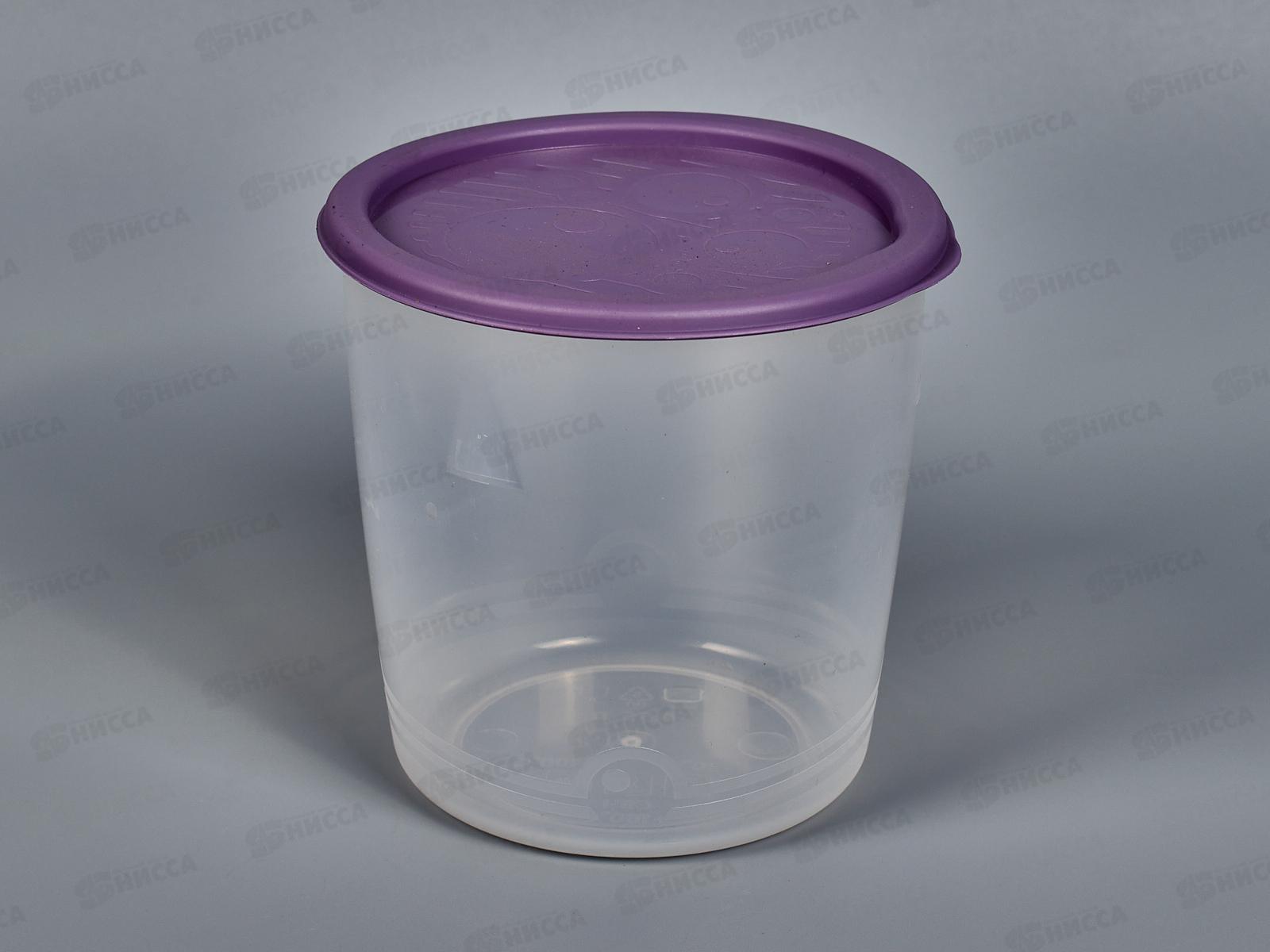 Контейнер круглый  высокий  многофункциональный  №1 0,55л С259АВ ассортимент *20