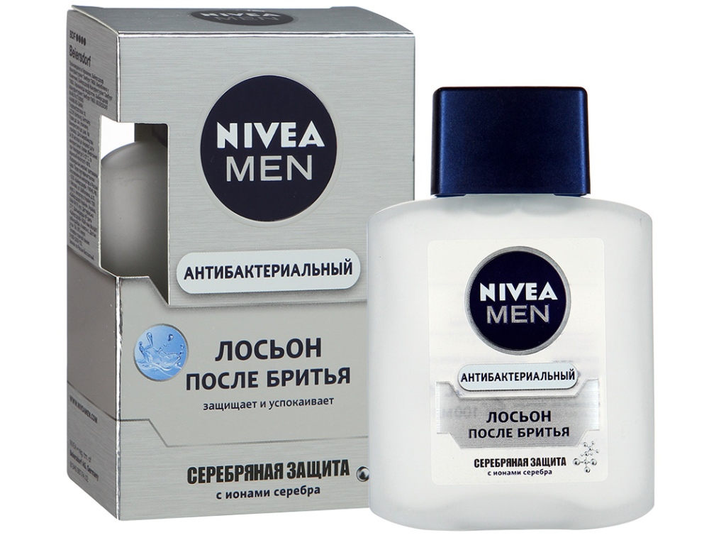 НИВЕЯ лосьон после бритья 100мл Серебряная защита *6/24  81340