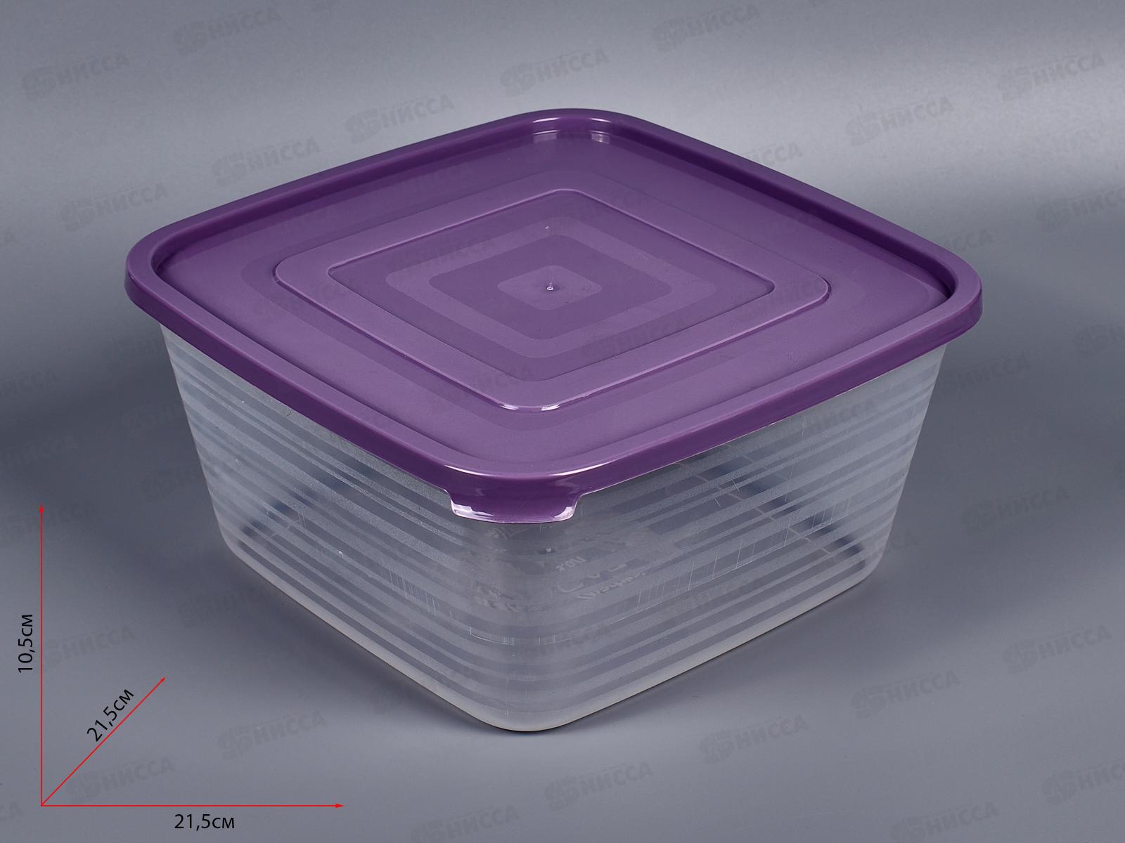 Контейнер СВЧ 3,0л Унико квадратныйС212*28