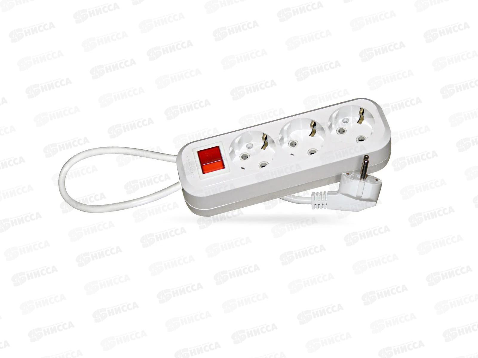 Удлинитель СПУТНИК BK-303  1,8м, 3 гнезда, с выключателем *20