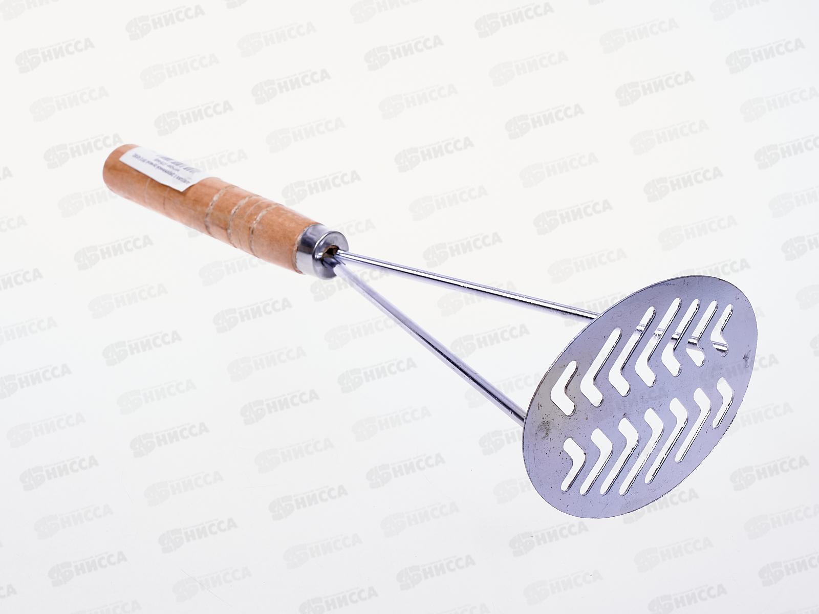 Толкушка BFE4560 металлическая+дерево (035448)  Ж