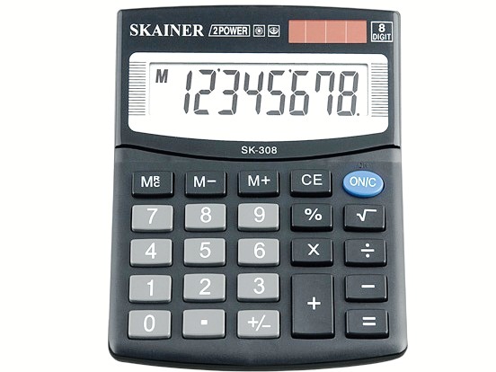 Калькулятор SKAINER SK-308II  8 разрядный , настольный.