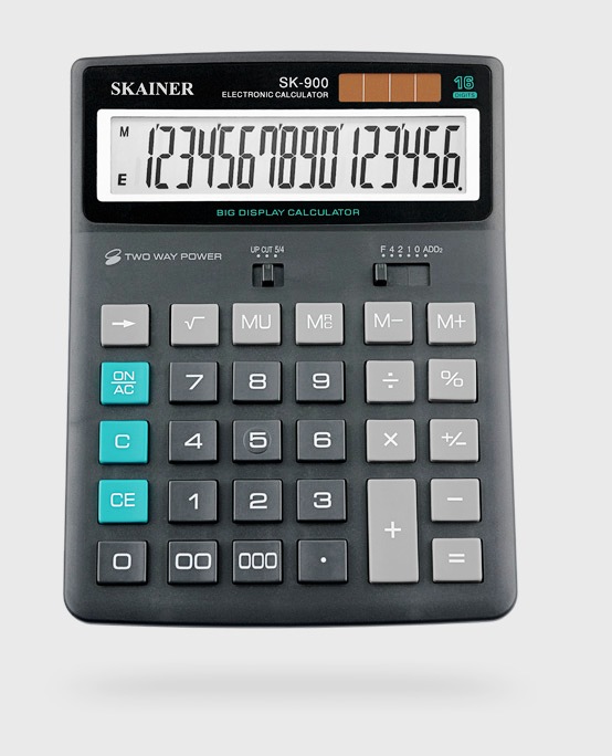 Калькулятор SKAINER SK-900L 16 разрядный, бухгалтерский, настольный