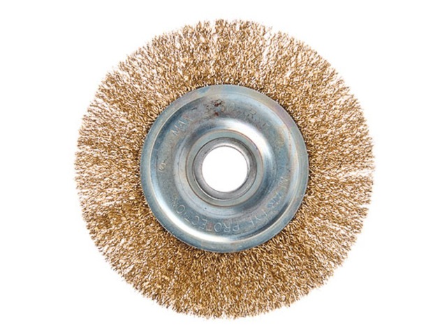 Щетка металлическая для Угловой Шлифовальной Машины 150мм/22мм плоская ЕРМАК  г