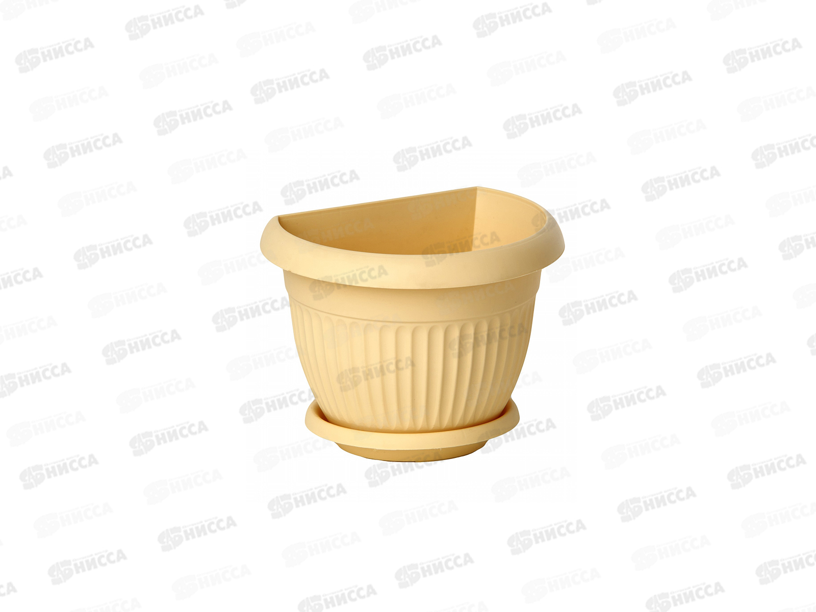 Кашпо настенное Ливия Д22см Белая Глина  М3111 *22