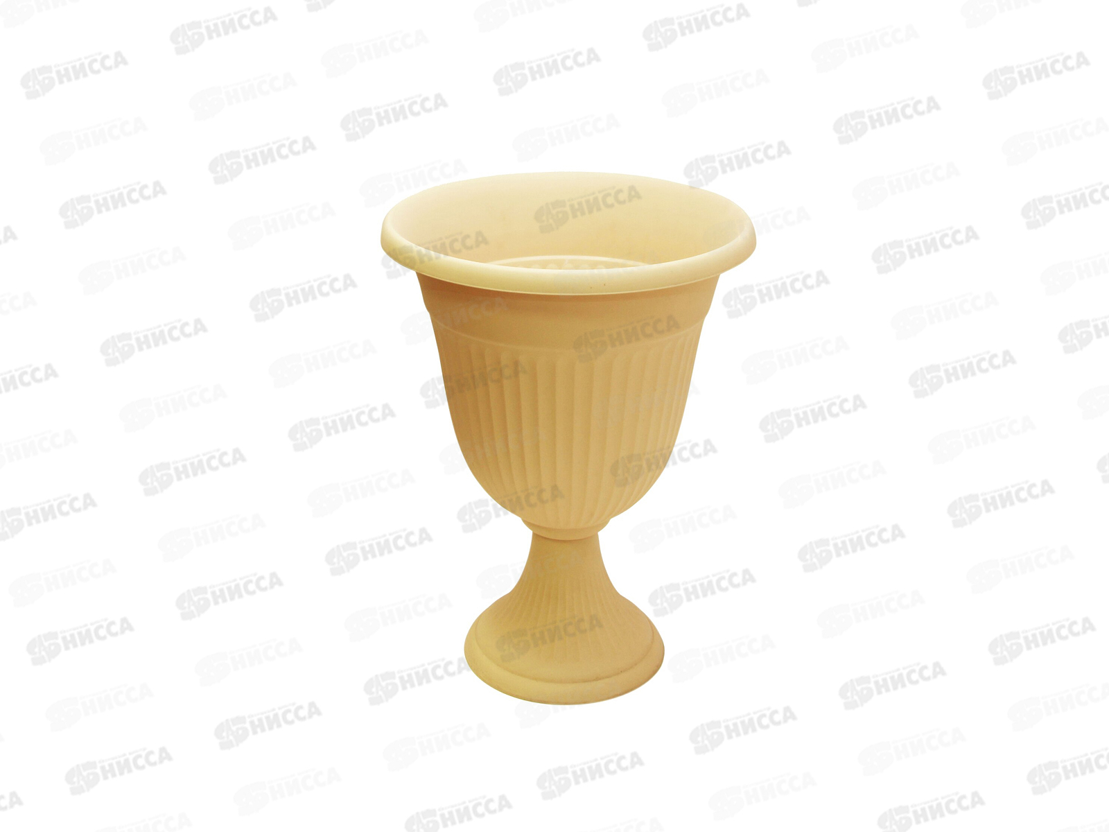 Кашпо-вазон Ливия D350мм высокий Белая Глина М3203