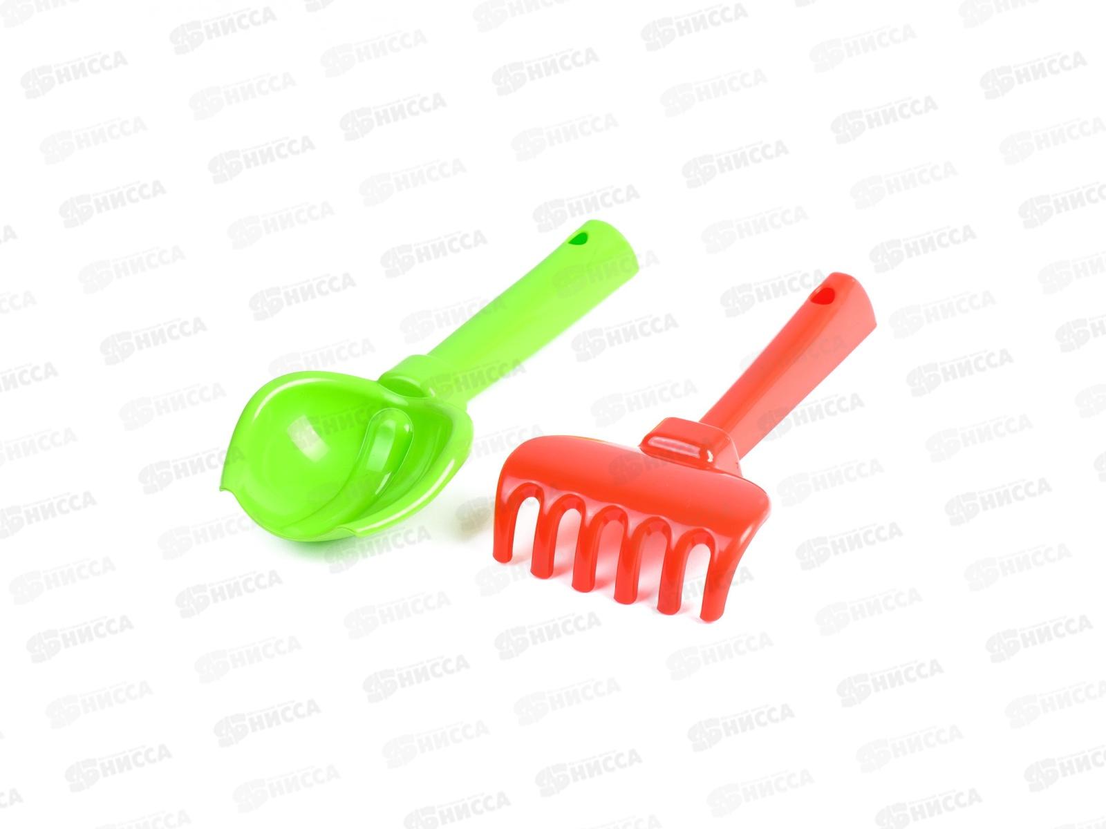 Набор песочный №19, (лопатка,грабли №2), 2112 *22