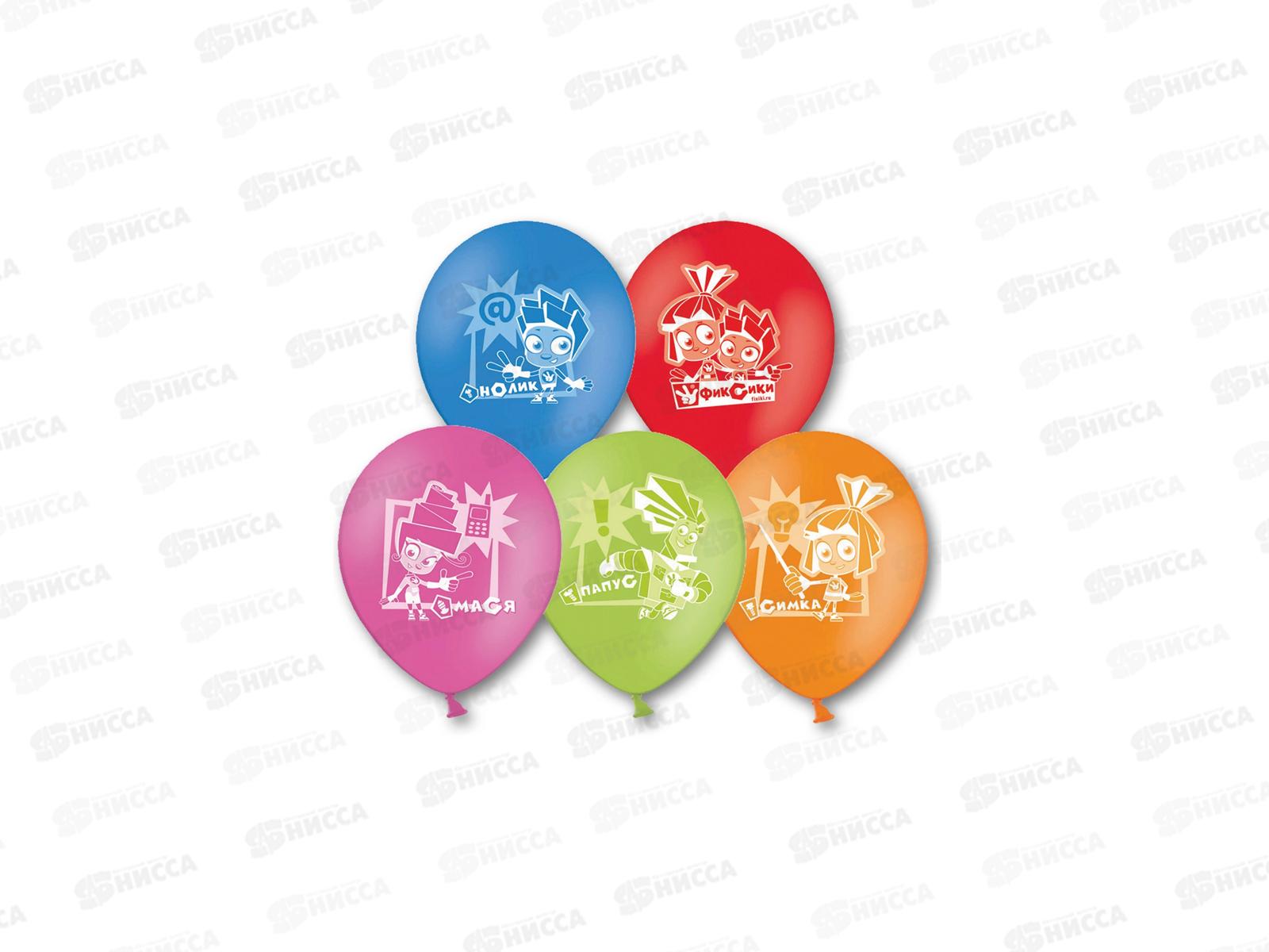 Набор шаров с рисунком Фиксики 30см 5шт, 1111-0854 (0411) *10