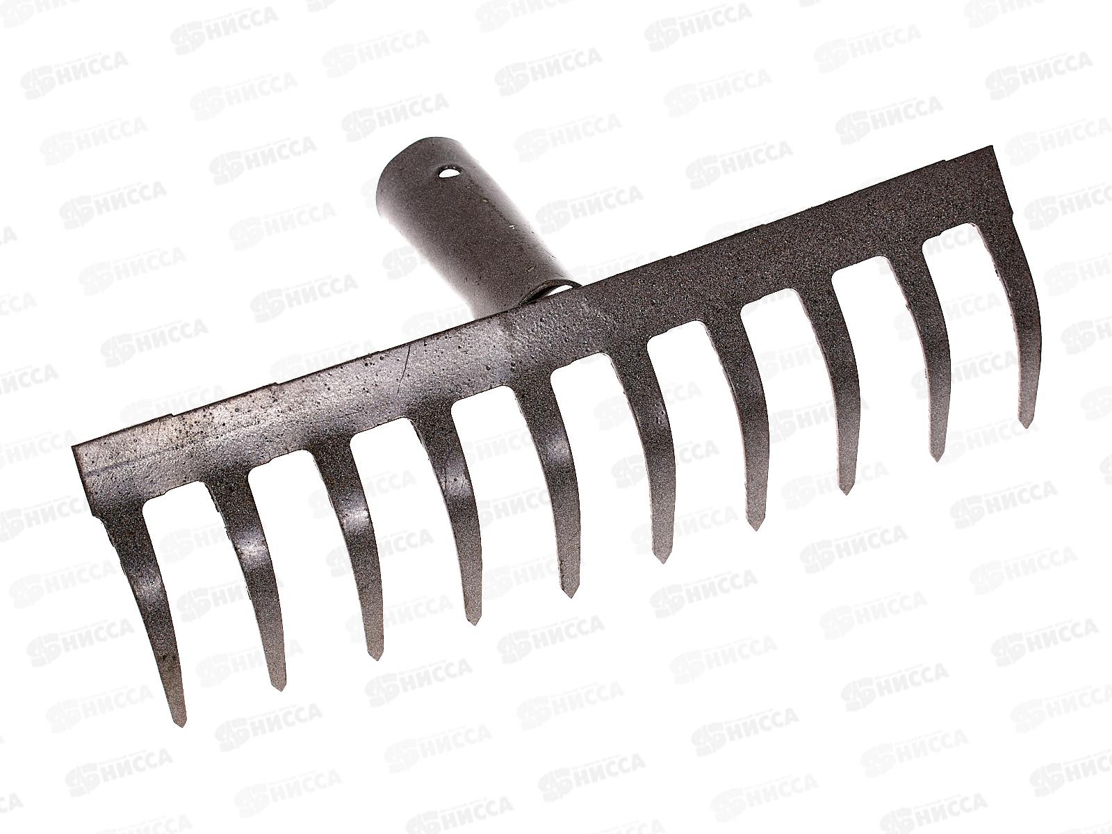 Грабли прямые 10 зубцов без черенка ГП-10 (Павлово)