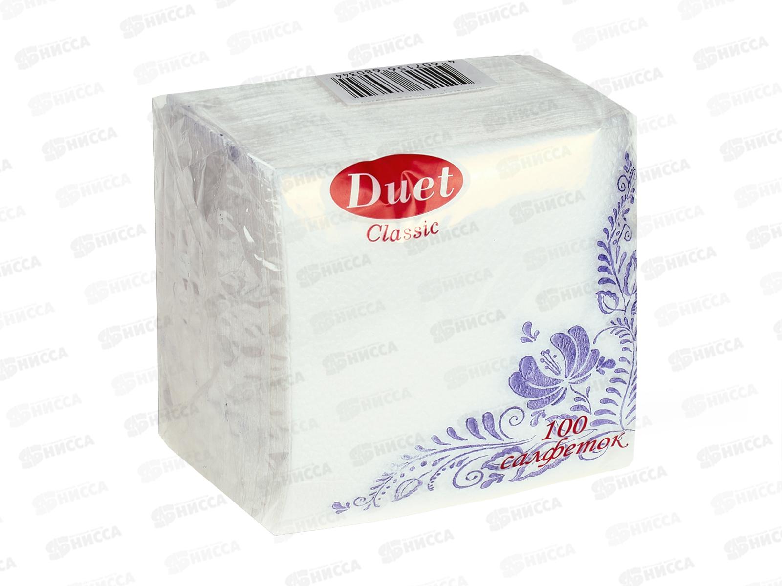 Салфетки ДУЭТ 100шт гжель *50