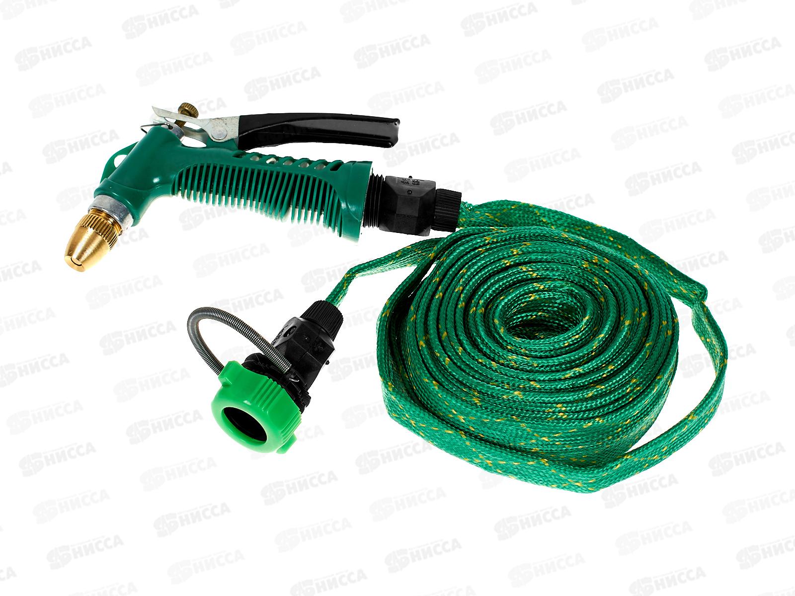 Шланг поливочный 10метров с насадкой (S-190)   Ж