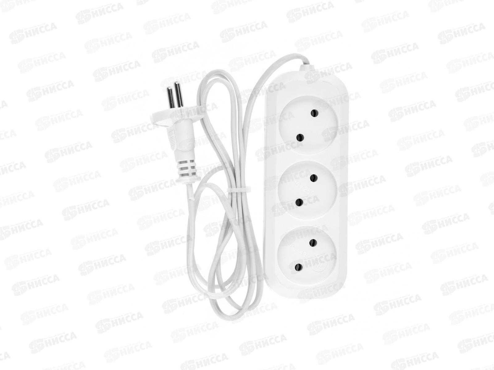 Удлинитель Народный УН3 3 гнезда 1.5м, ШВВП 2*0.75кв.мм 6А, 1200  *62