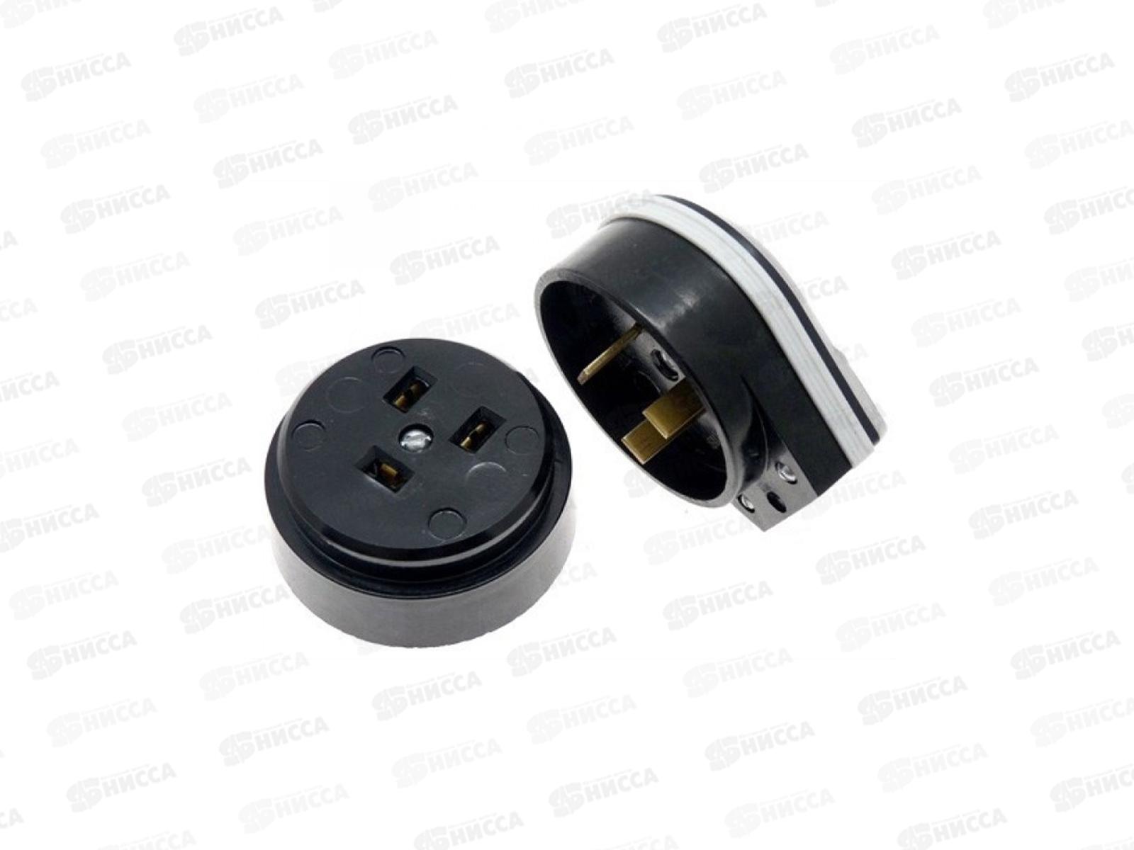 РШ-ВШ 32А 250В 2Р+РЕ открытой установки черный TDM, 0002 *6