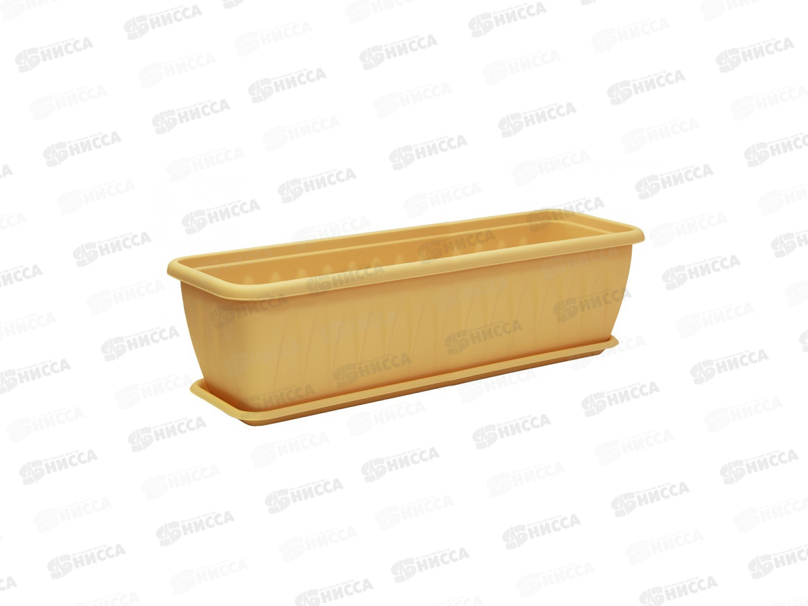 Балконный ящик АЛИЦИЯ 400мл с поддоном  Белая Глина М3214 *26