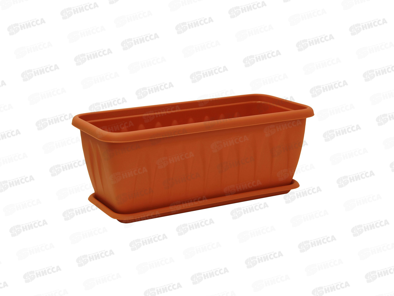 Балконный ящик АЛИЦИЯ 400мл с поддоном  Терракотовый М3214 *26