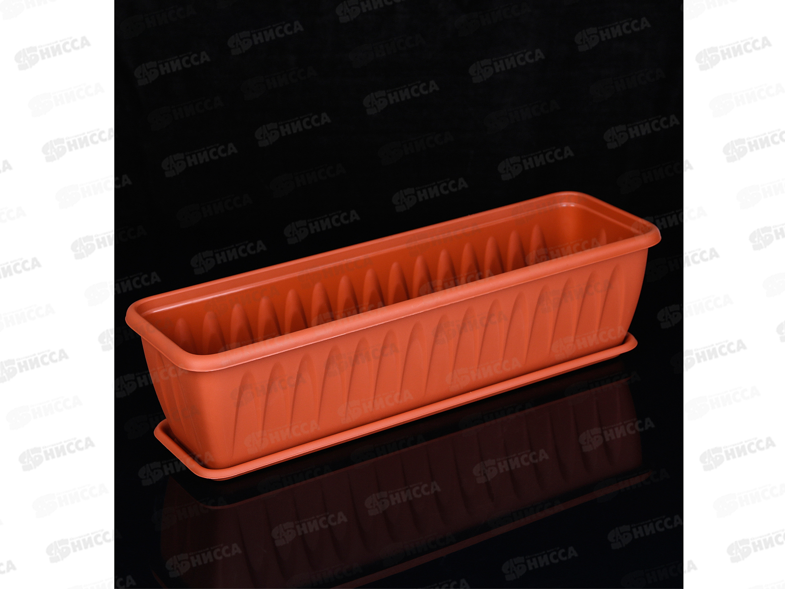 Балконный ящик АЛИЦИЯ 600мл с поддоном  Терракотовый  М3215 *15