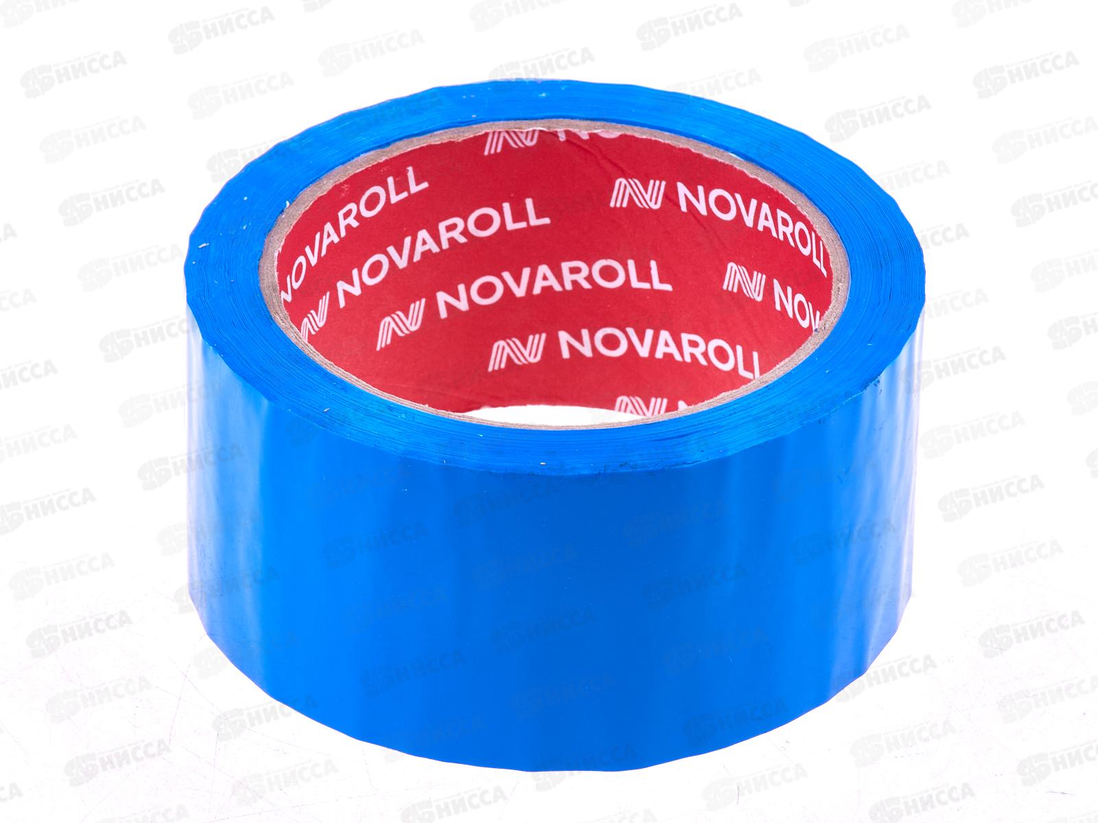 Скотч 48*66м цветной НОВА РОЛЛ 43мкм, синий, 0120-440X *6/36