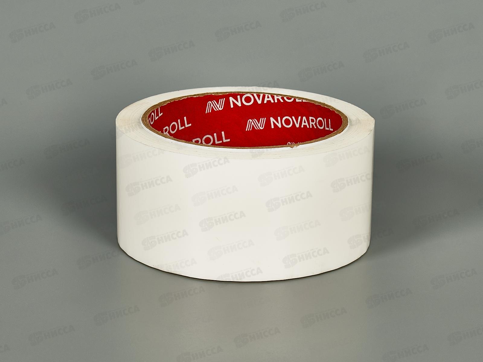 Скотч 48*66м цветной НОВА РОЛЛ 43мкм, белый, 0120-441X *6/36