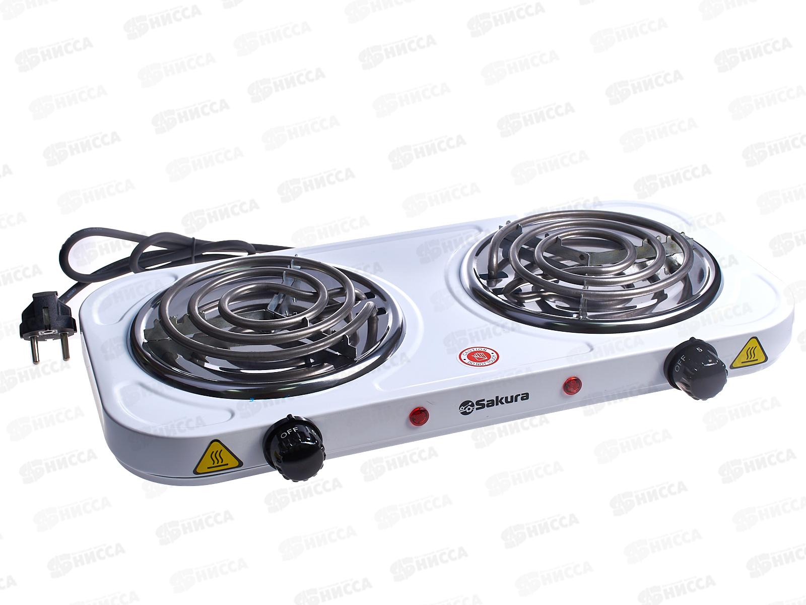 Плита электрическая ПЭ-03 2000Вт 145мм 2конфорки,спираль