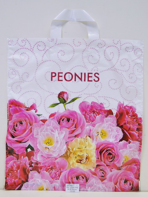 Пакет сумка Полиэтилен Низкого Давления  38*42 Пионы *25/500