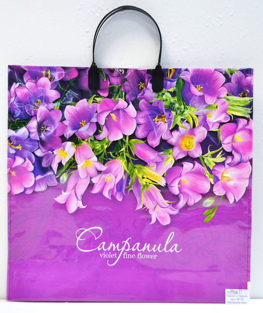 Пакет с пластиковой ручкой 38*35 Колокольчики *10/100