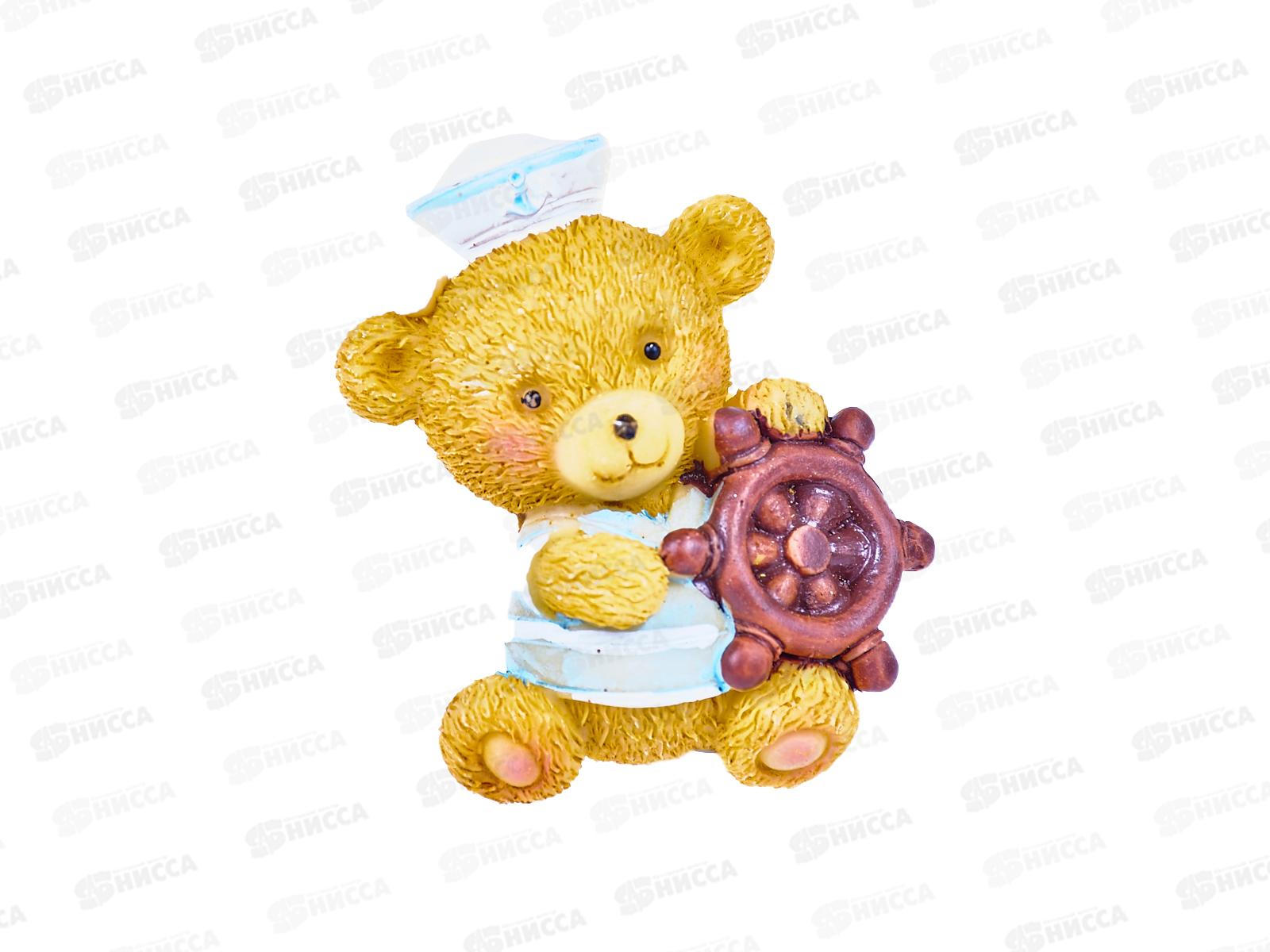 Магнит Медведь со штурвалом (АВ-104) (033769) Ж