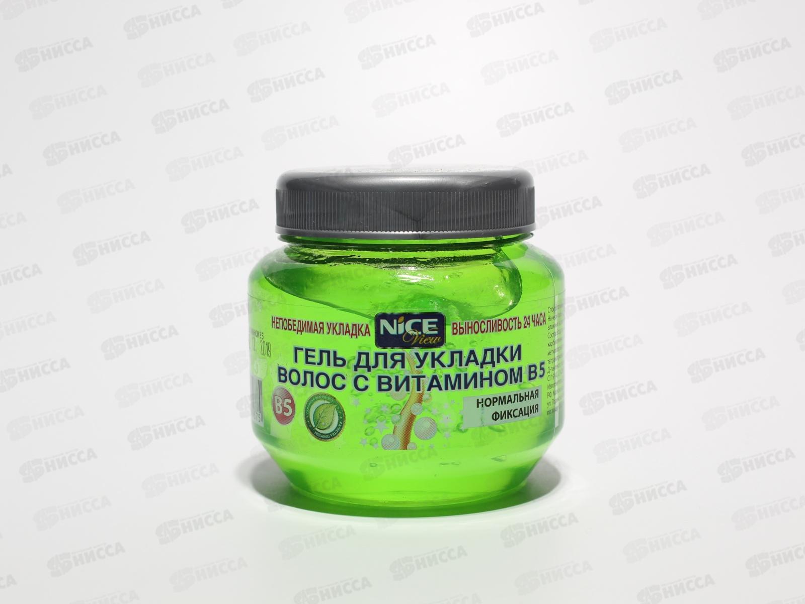 Гель для волос НАЙС нормальной фиксации зеленый 250мл *36
